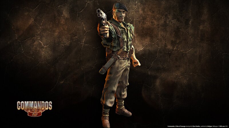 Soldier Holding a Pistol — Brown