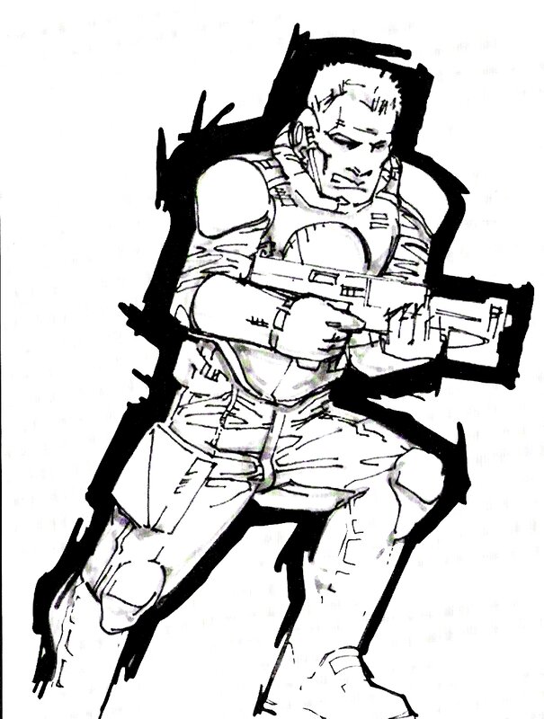 soldier holding a weapon