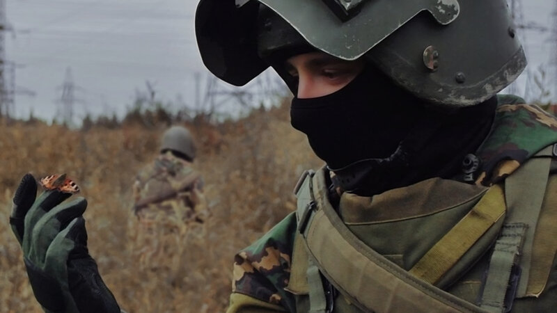 Soldier Holding Butterfly