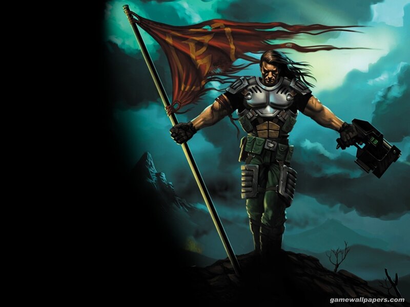 Soldier Holding Flag — Green
