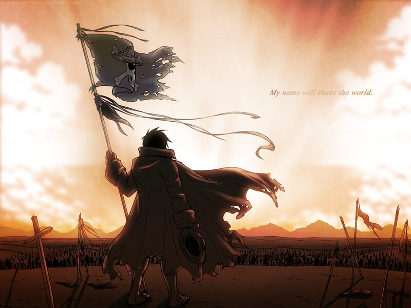 Soldier Holding Flag — Orange