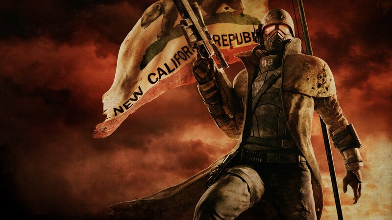 Soldier Holding Flag — Red, Dramatic, Sunset, Digital Art