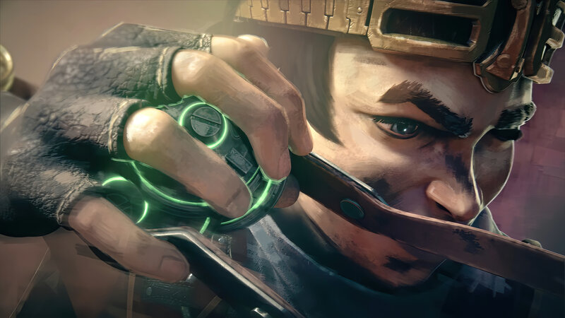 Soldier Holding Grenade — Green