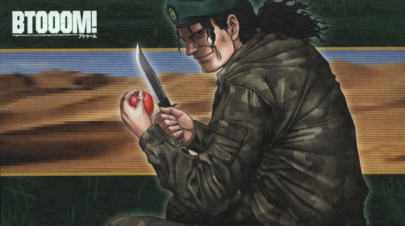 Soldier Holding Knife and Apple
