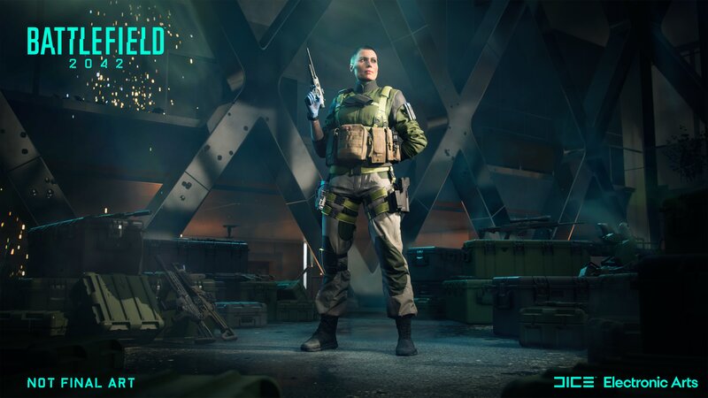 Soldier Holding Pistol — Green