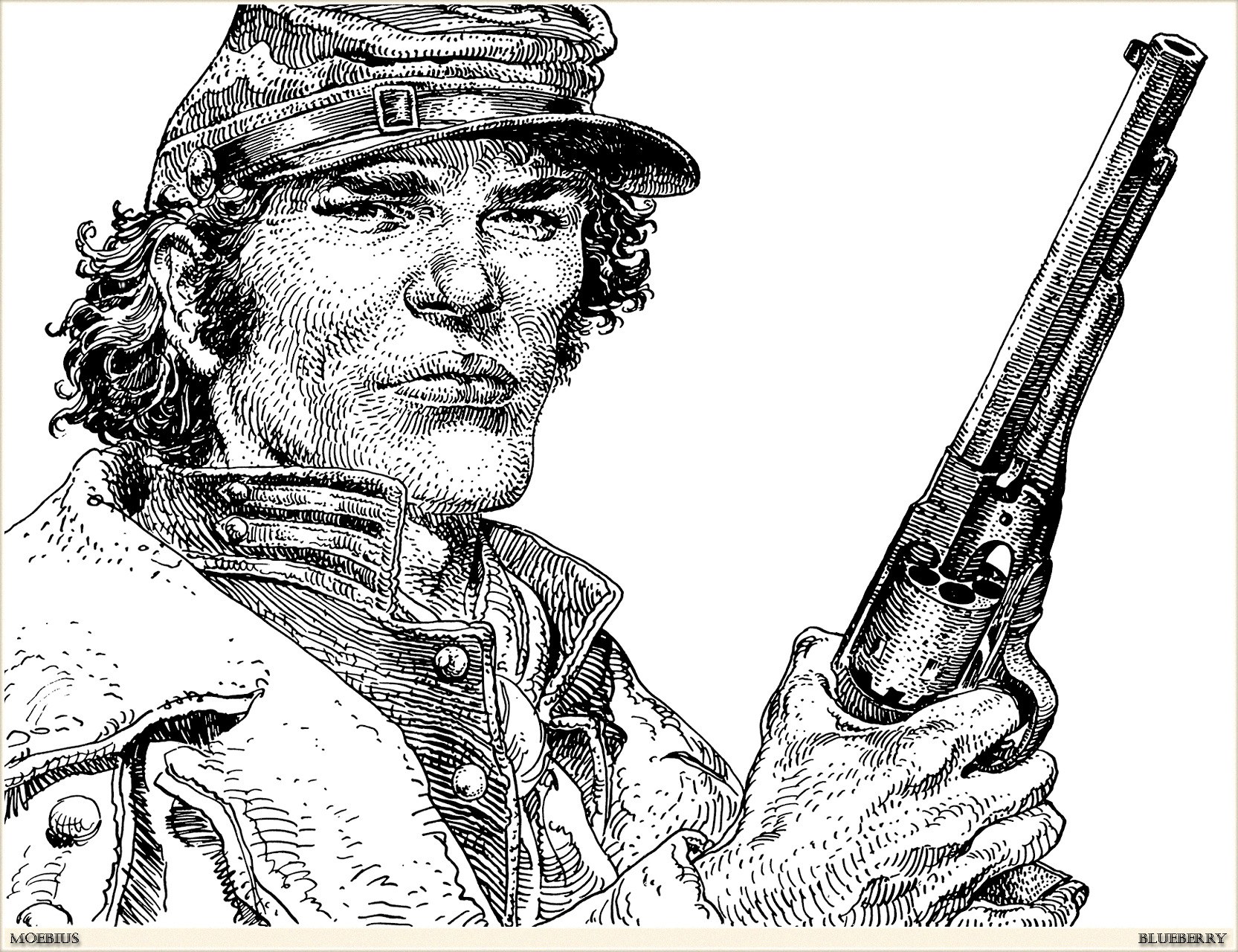 soldier holding revolver