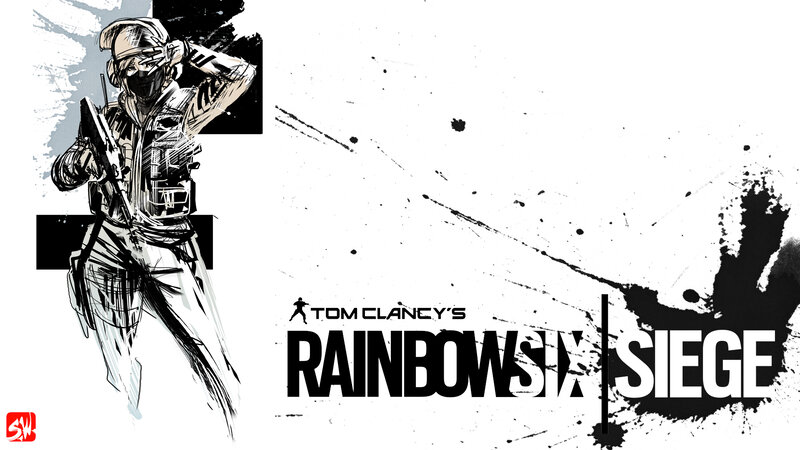 Soldier Holding Rifle — Black, Dramatic, Illustration, Mask