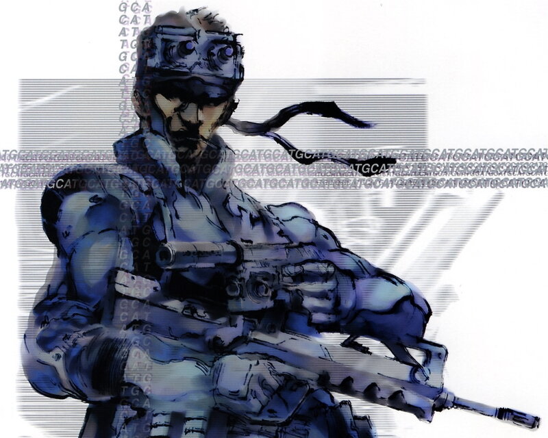 Soldier Holding Rifle — Blue, Dramatic, Manga