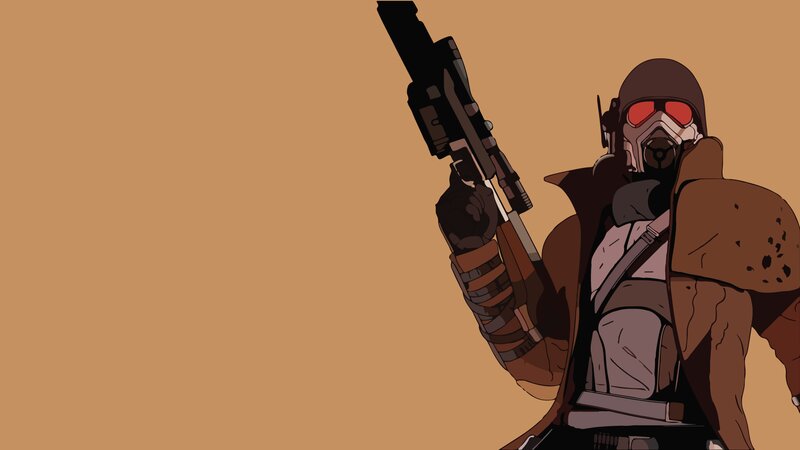 Soldier Holding Rifle — Brown, Dramatic, Digital Art, Helmet, Goggles