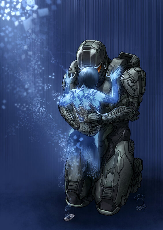 Soldier Hugging Ghost