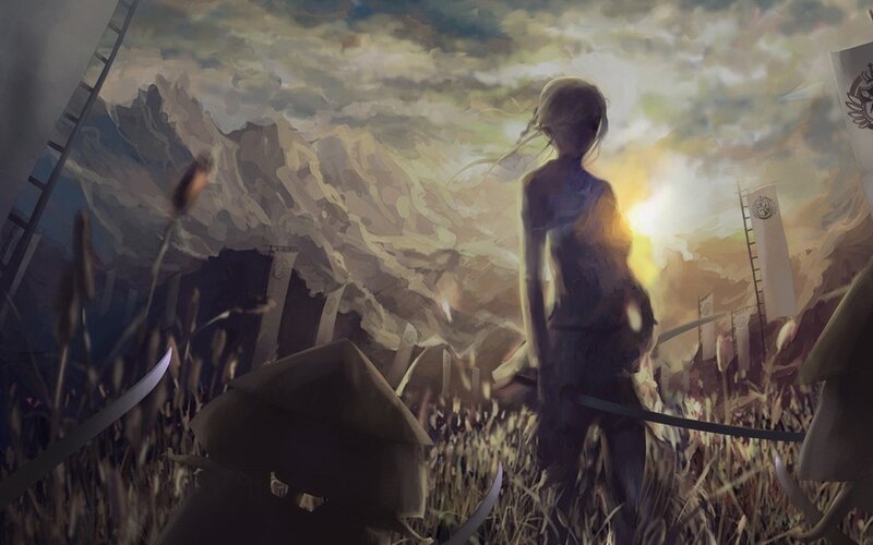 Soldier in a Field — Brown, Dramatic
