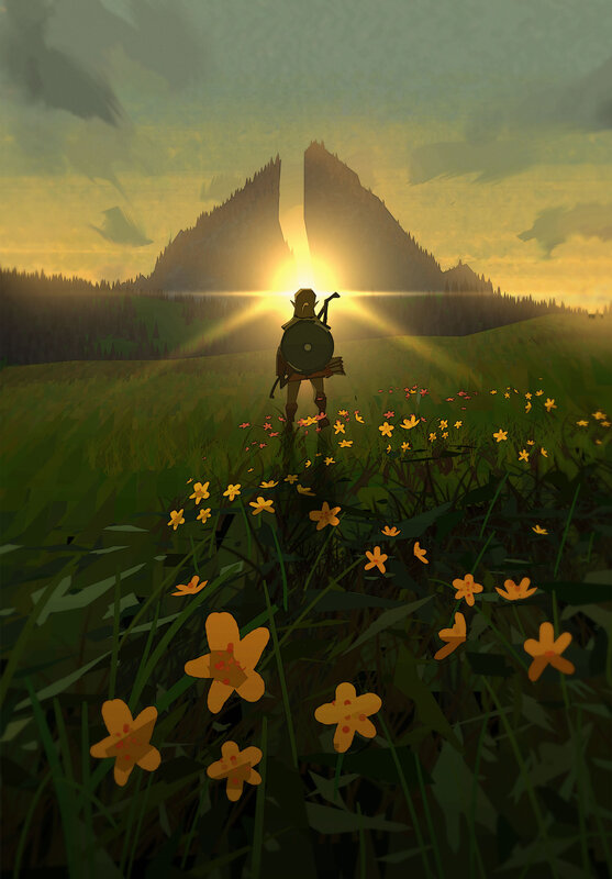 Soldier in a Field — Green, Serene