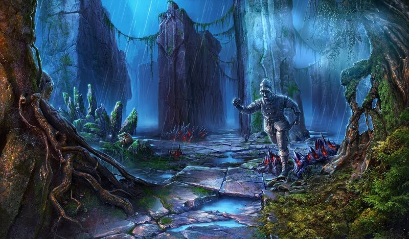 Soldier in a Forest — Blue