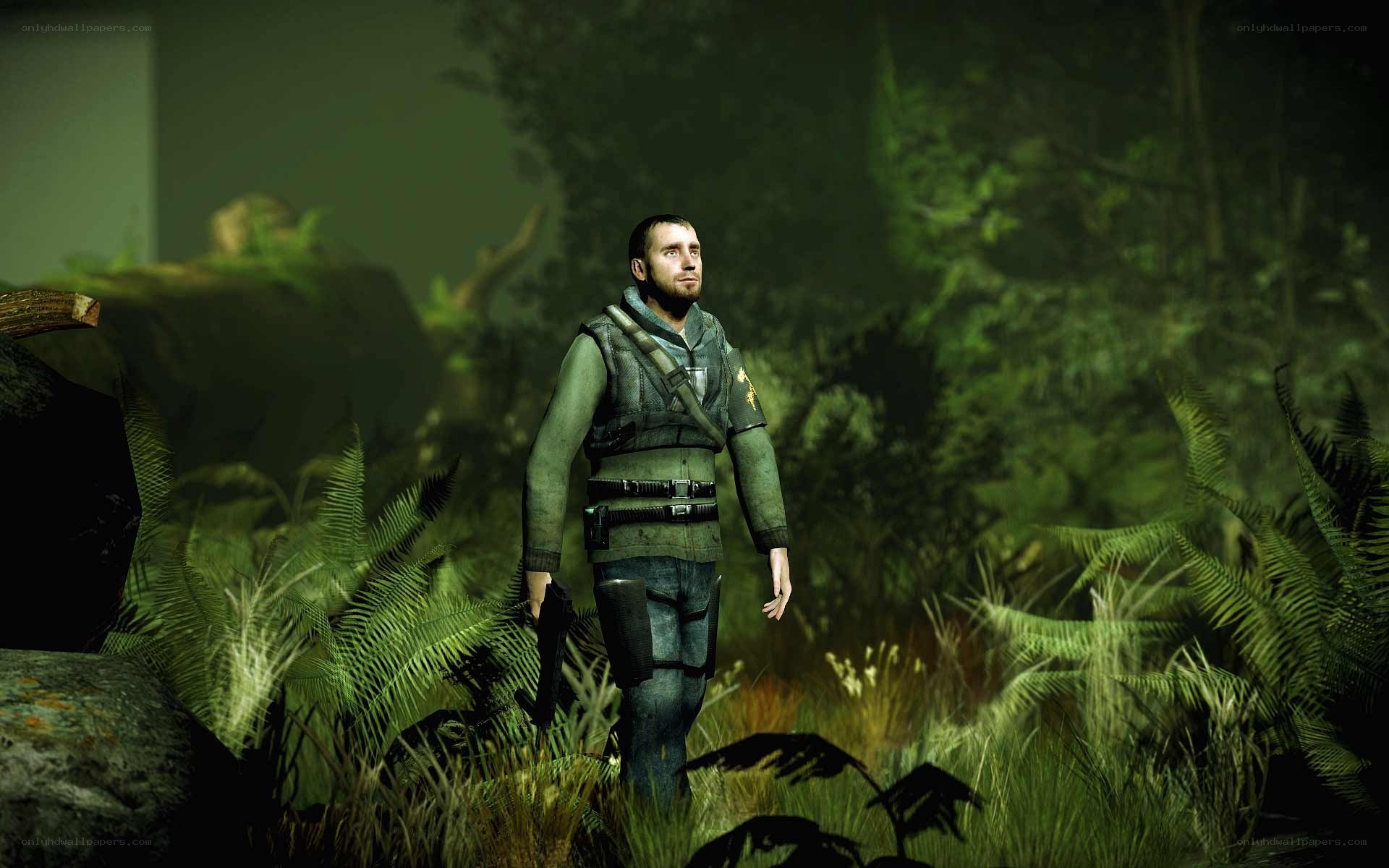 soldier in a jungle environment
