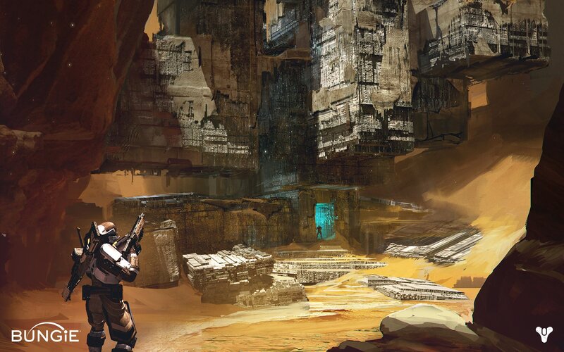 soldier in alien canyon