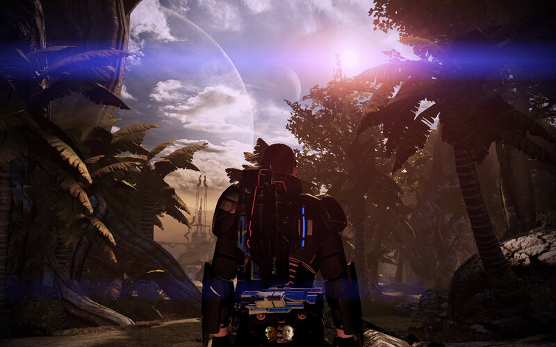 soldier in alien jungle