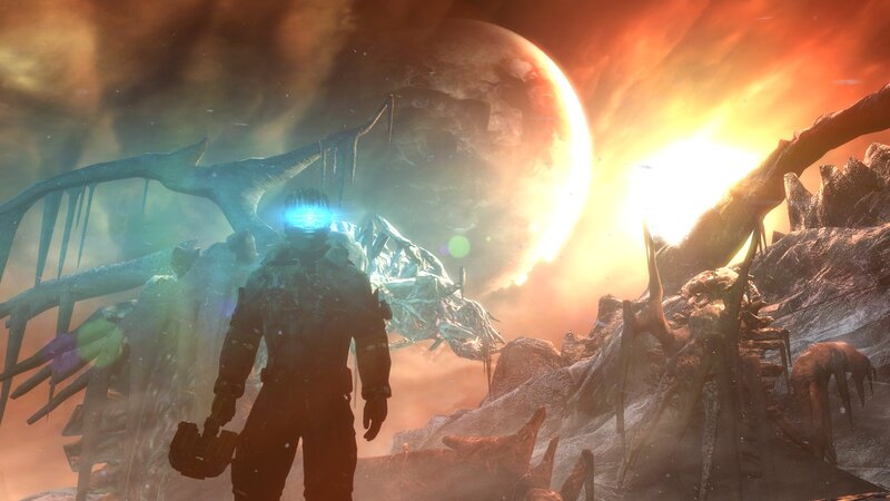 Soldier in Alien Landscape — Orange