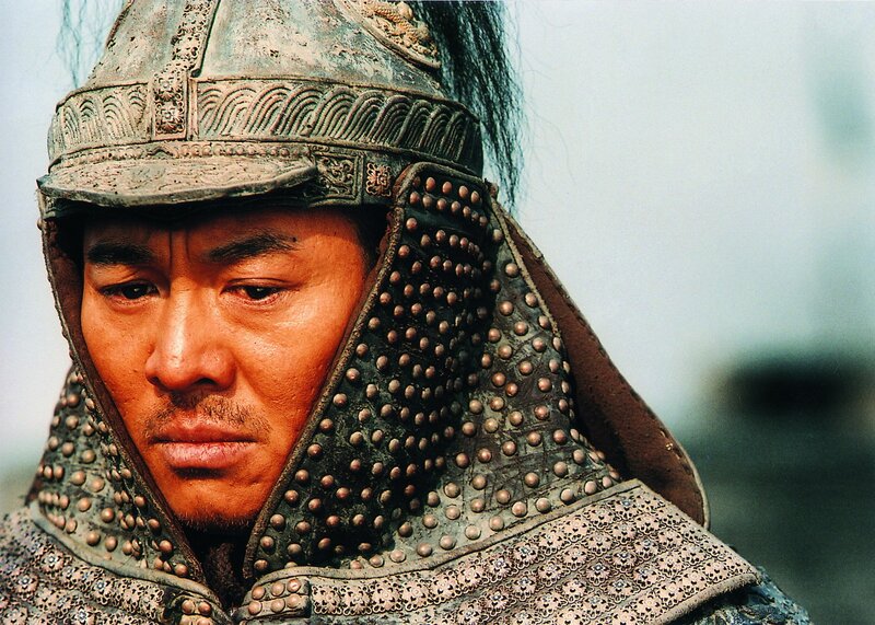 soldier in ancient armor