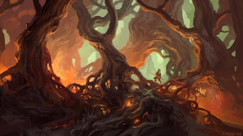 Soldier in Ancient Forest