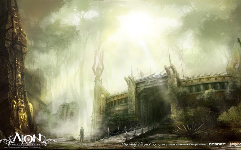 Soldier in Ancient Ruins