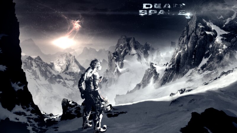 Soldier in Armor — Black, Dramatic, Night, Digital Art, Mountain Range