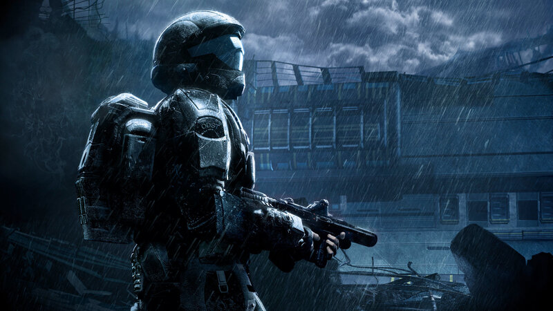 Soldier in Armor — Blue, Dramatic