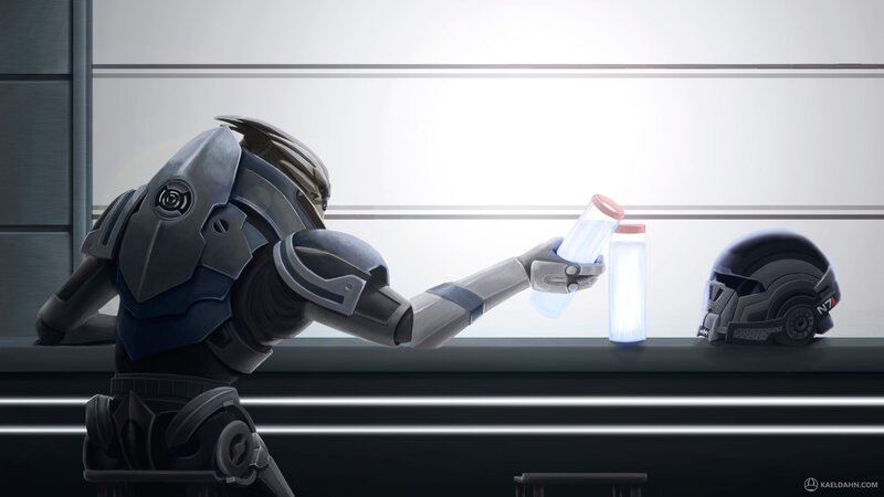 Soldier in Armor — Gray, Calm
