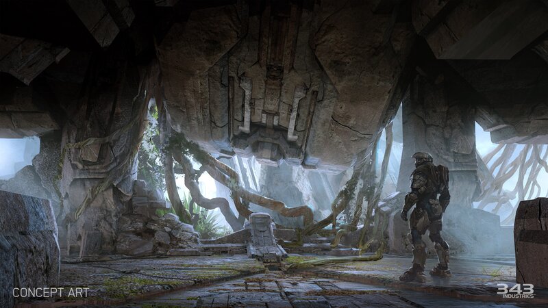 Soldier in Armor — Gray, Dramatic, Digital Art, Cave