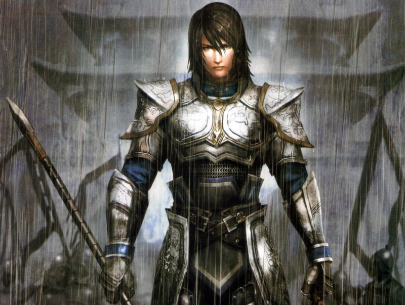 Soldier in Armor — Gray, Dramatic, Digital Art, Rain