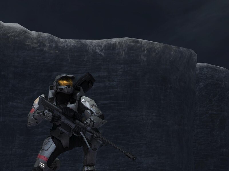Soldier in Armor — Gray, Dramatic, Night, 3d Render
