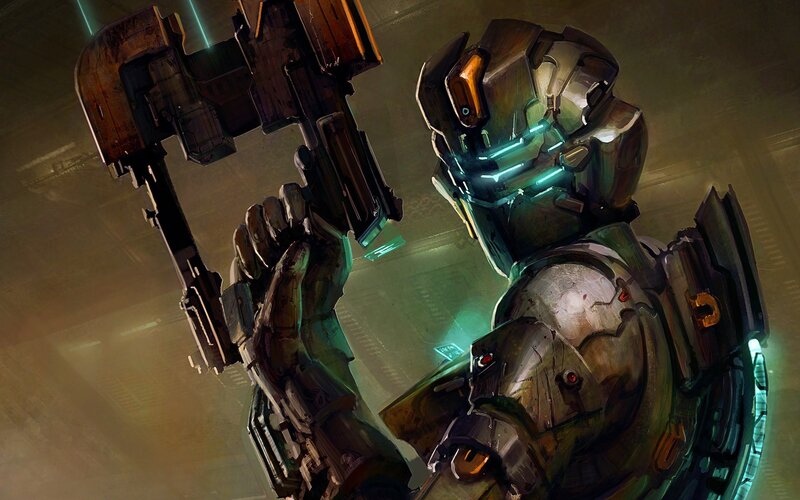 Soldier in Armor — Green, Dramatic, Digital Art, Weapon