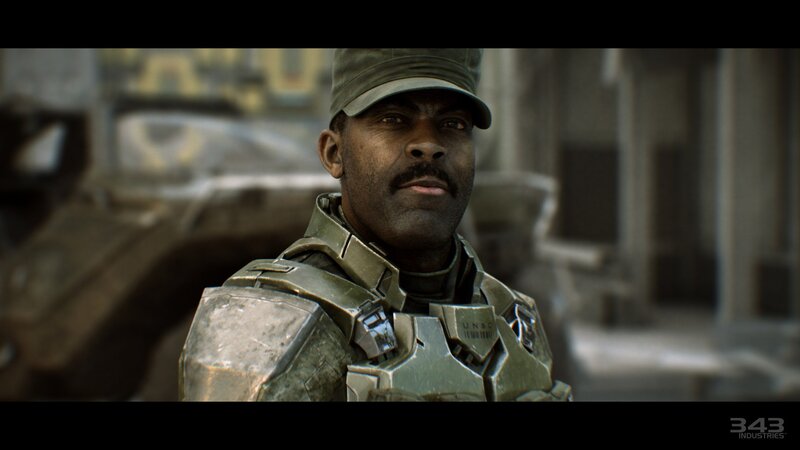 Soldier in Armor — Green, Serious, 3d Render
