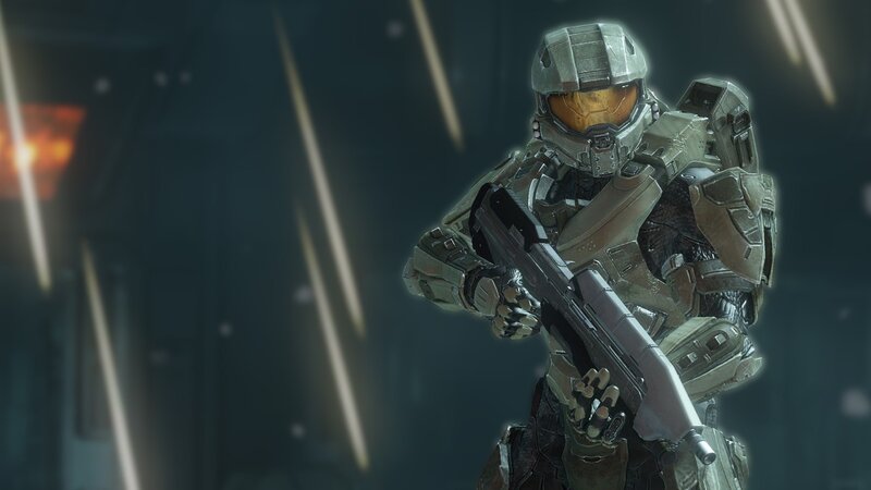 Soldier in Armor Holding Gun — Gray, Dramatic, 3d Render