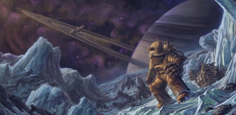 Soldier in Armor on Ice