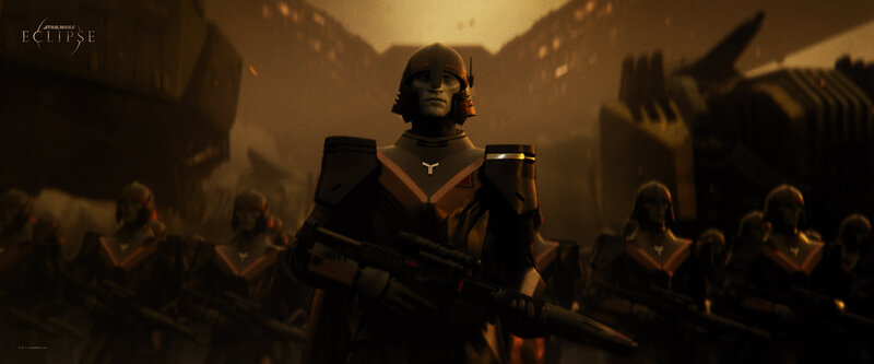 Soldier in Armor with Rifle