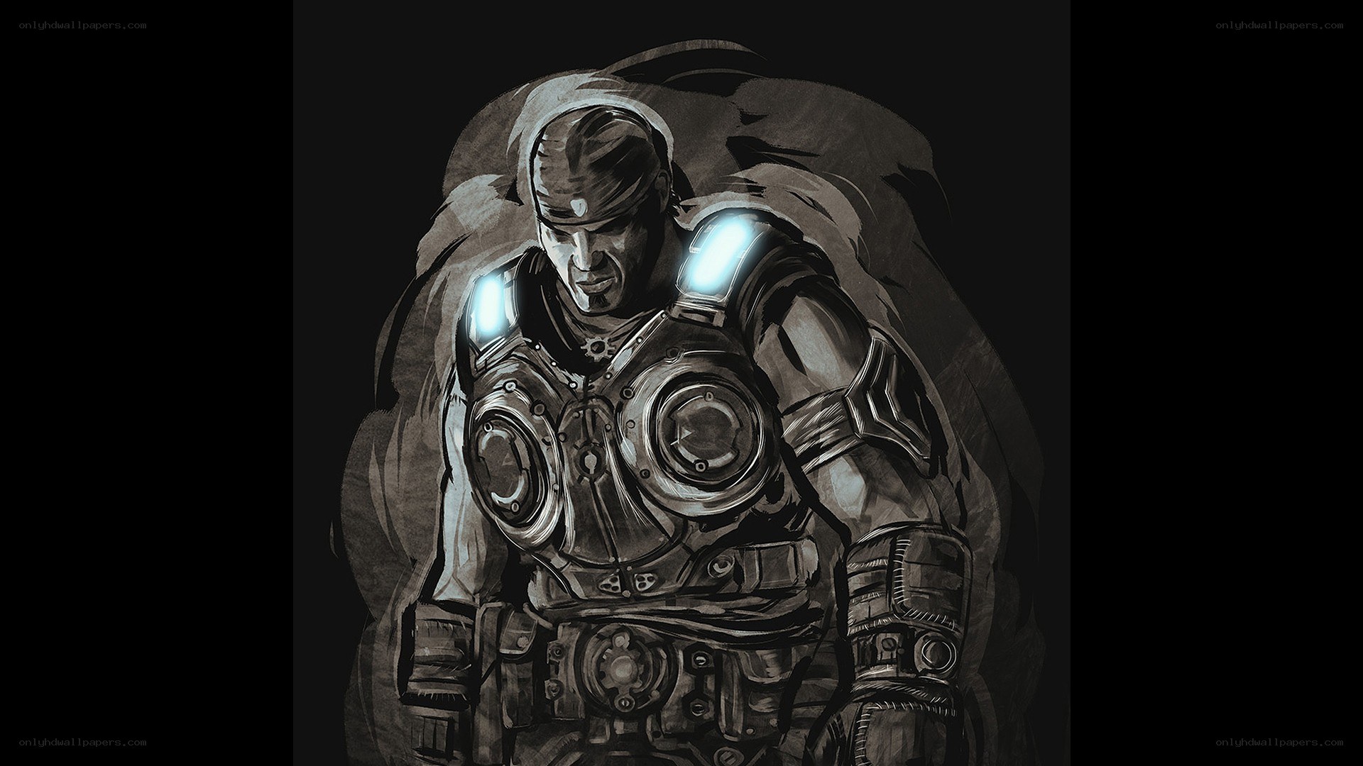 soldier in armored suit
