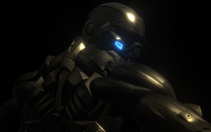 Soldier in Black Armor — Dark