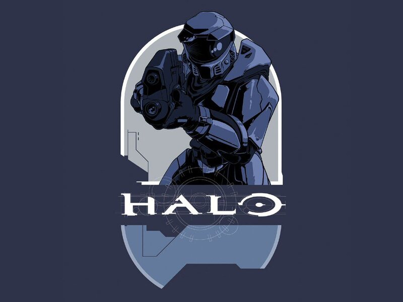 Soldier in Blue Armor — Dramatic