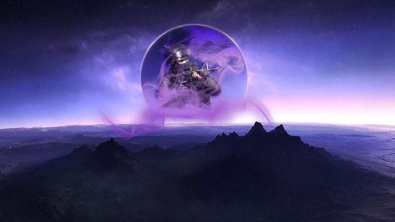 Soldier in Bubble