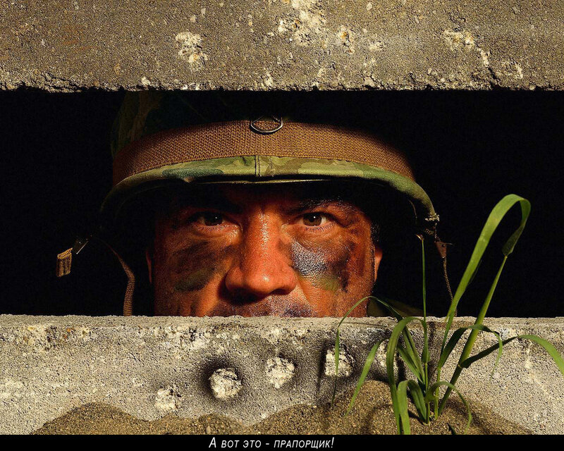 Soldier in Bunker
