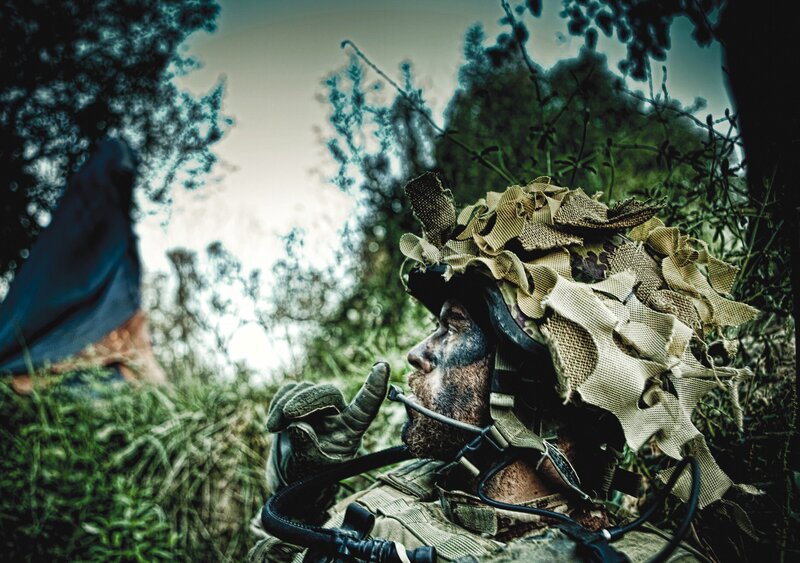 soldier in camouflage gear