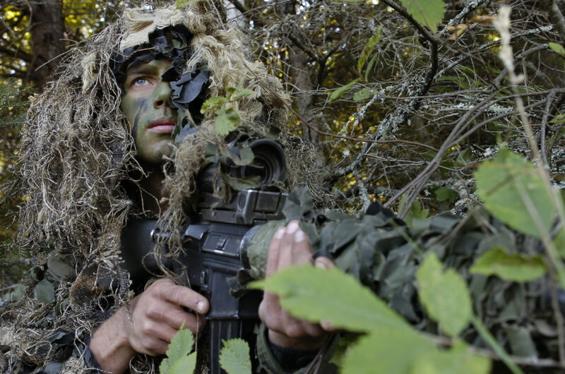 soldier in camouflage gear