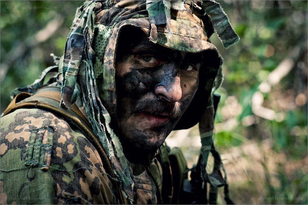 soldier in camouflage gear