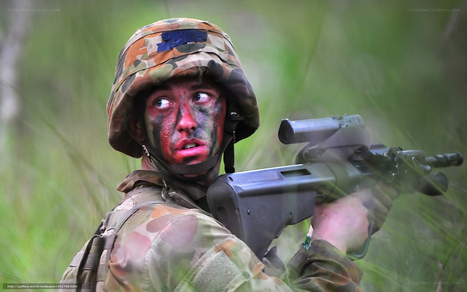 soldier in camouflage gear
