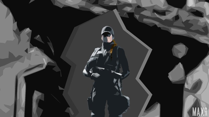 Soldier in Cave Entrance