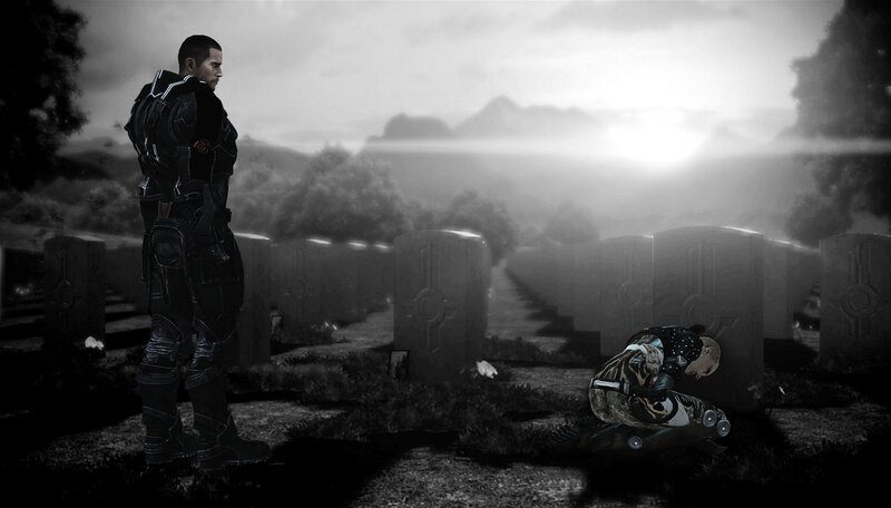 Soldier in Cemetery