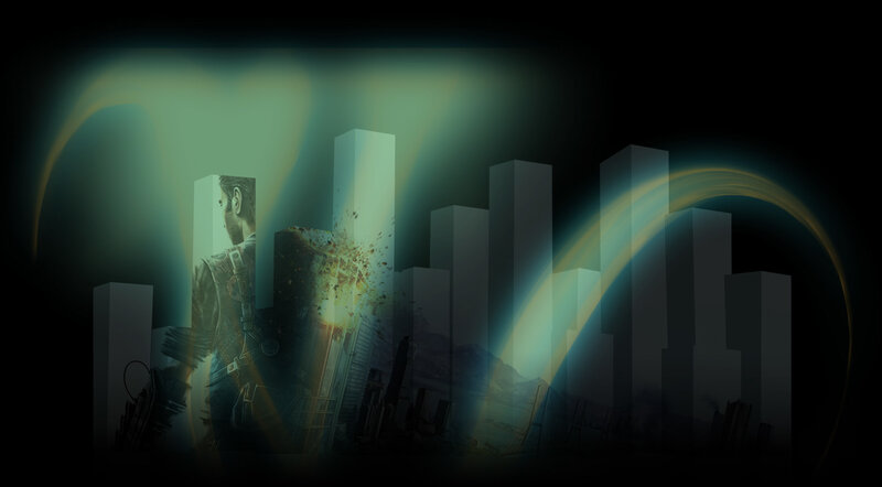 Soldier in City Ruins