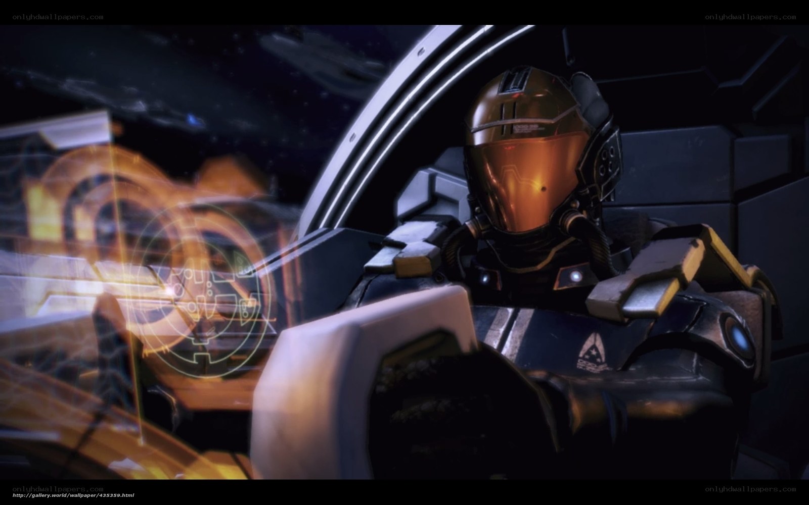 soldier in cockpit with hologram