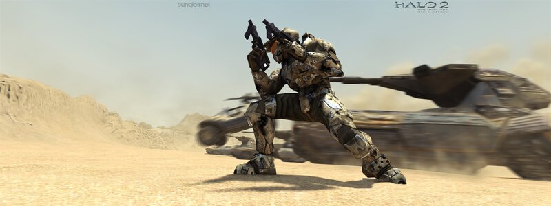 Soldier in Combat Armor — Brown, Dramatic