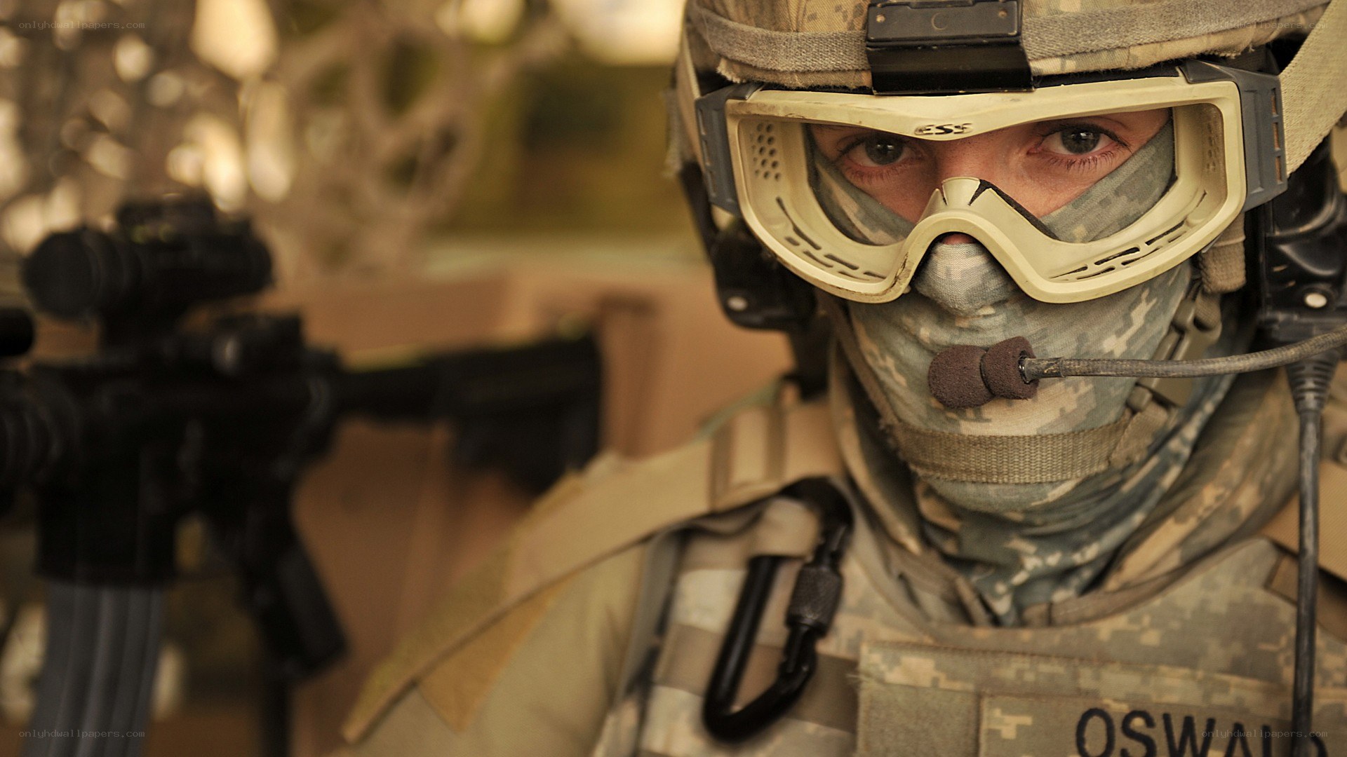 soldier in combat gear